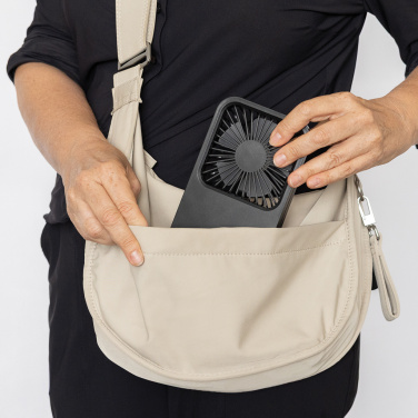 Logo trade meene pilt: Aervina RCS taaskasutatud plastist laetav lauaventilaator