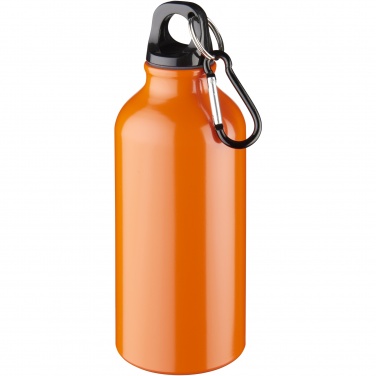 Logotrade mainoslahjat kuva: Oregon 400 ml:n alumiininen vesipullo karabiinikoukulla