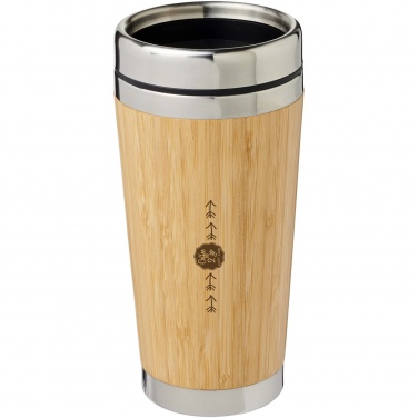 Logo trade mainoslahjat tuotekuva: Bambupintainen Bambus-juomamuki, 450 ml