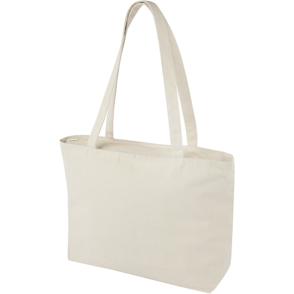 Logotrade liikelahja tuotekuva: Ningbo vetuketjullinen kauppakassi, 320 g/m² 15L