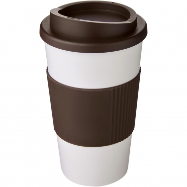 Logo trade liikelahjat mainoslahjat kuva: Americano® 350 ml eristetty muki oterenkaalla