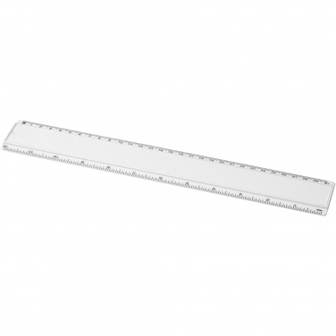 Logotrade liikelahjat kuva: Ellison-viivain paperi-insertillä, 30 cm, muovinen