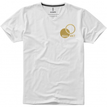 Logo trade liikelahja mainoslahja tuotekuva: Kawartha short sleeve men's organic V-neck t-shirt