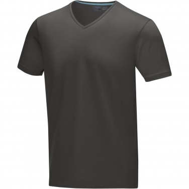 Logotrade liikelahja mainoslahja kuva: Kawartha short sleeve men's organic V-neck t-shirt