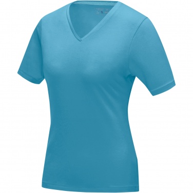 Logotrade liikelahjat kuva: Kawartha short sleeve women's organic V-neck t-shirt