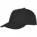 Ares 6 panel cap lippis, Tasainen musta