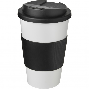 Logo trade liikelahjat tuotekuva: Americano® 350 ml muki, läikyttämätön kansi, grippi