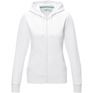 Logotrade mainostuote tuotekuva: Ruby women’s organic recycled full zip hoodie