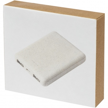Logo trade mainoslahja ja liikelahja tuotekuva: Asama-varavirtalähde, 5 000 mAh, vehnänolkea
