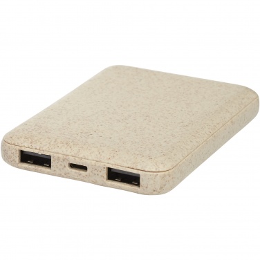 Logotrade liikelahjat mainoslahjat tuotekuva: Asama-varavirtalähde, 5 000 mAh, vehnänolkea