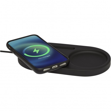 Logo trade mainoslahja kuva: Klip-työpöydänjärjestäjä, 5 W, langattomasti lataava