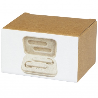 Logotrade mainoslahjat kuva: Nantai vehnänolki True Wireless nappikuulokkeet