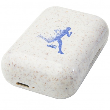 Logo trade mainoslahja ja liikelahja tuotekuva: Nantai vehnänolki True Wireless nappikuulokkeet