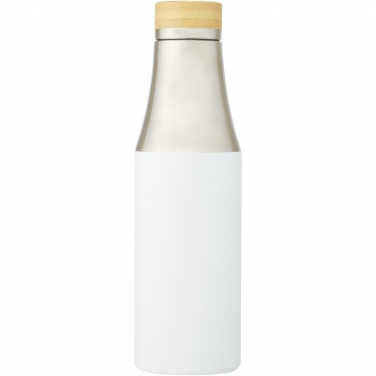 Logo trade liikelahja mainoslahja tuotekuva: Hulan 540 ml:n kuparityhjiöeristetty pullo bambukorkilla, ruostumatonta terästä