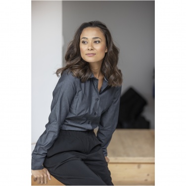 Logotrade mainostuote tuotekuva: Cuprite long sleeve women's organic shirt