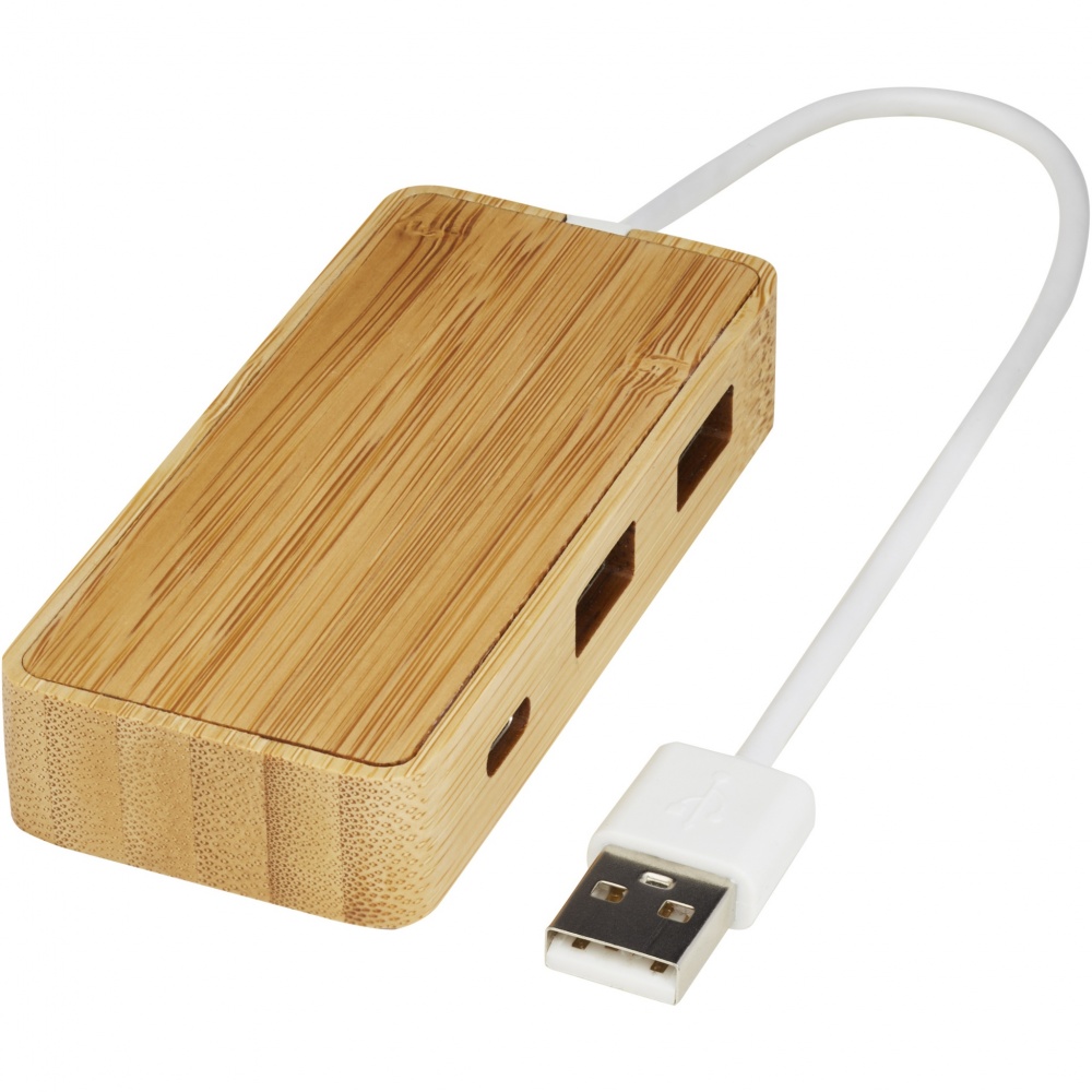 Logotrade liikelahja tuotekuva: Tapas USB-hubi bambusta