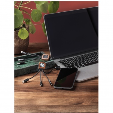 Logo trade liikelahjat mainoslahjat kuva: SCX.design C19 puinen ja helppokäyttöinen kaapeli