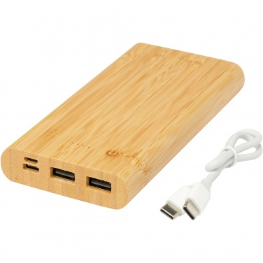 Logotrade liikelahjat mainoslahjat tuotekuva: Tulda-varavirtalähde, 10,000 mAh, bambua