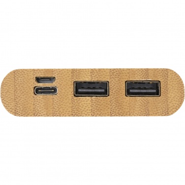 Logotrade mainostuote tuotekuva: Tulda-varavirtalähde, 10,000 mAh, bambua