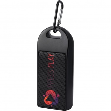 Logo trade liikelahjat mainoslahjat kuva: Omni 3 W IPX4 RCS-kierrätetystä muovista valmistettu Bluetooth®-kaiutin