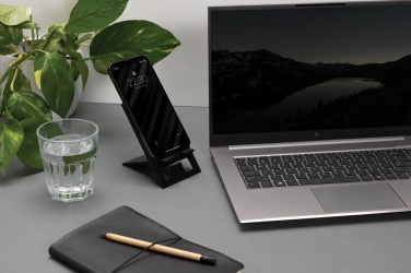 Logotrade mainoslahja ja liikelahja kuva: SnapStand RCS taitettava puhelinteline kierrätysmuovia