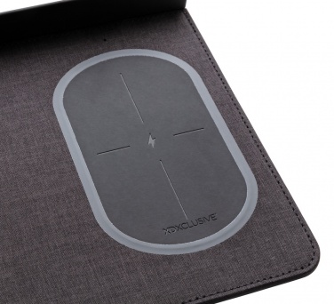 Logo trade liikelahjat mainoslahjat kuva: Air-hiirimatto, jossa 5 W:n langaton lataus ja USB