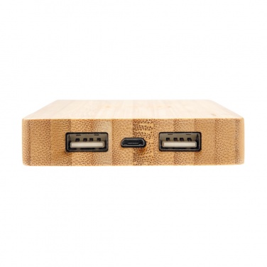 Logotrade mainostuote tuotekuva: Bamboo 4000 mAh:n langaton 5W varavirtalähde