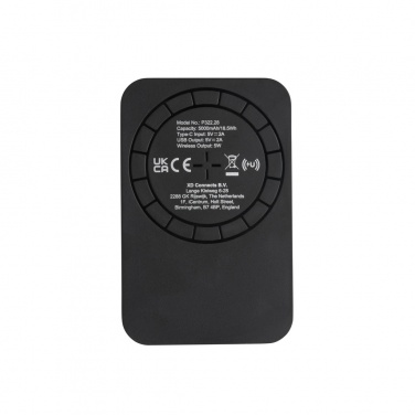 Logotrade mainoslahja ja liikelahja kuva: Magneettinen 5000mAh 5W langaton virtapankki