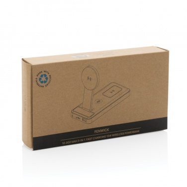 Logo trade liikelahjat mainoslahjat kuva: Fenwick 10000mAh 3-in-1 virtapankki RCS muovista