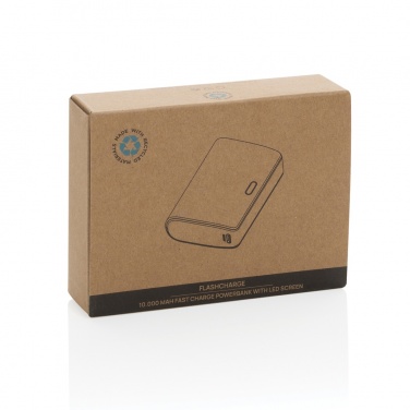 Logo trade liikelahjat tuotekuva: FlashCharge 10000mAh pikalatausvirtapankki RCS muovista
