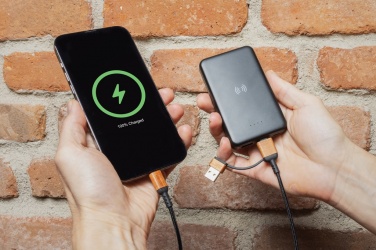 Logo trade liikelahja mainoslahja tuotekuva: RCS 5000mAh varavirtalähde langattomalla latauksella