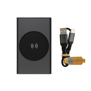 Logo trade mainoslahja kuva: Terra RCS alumiininen 5000 mAh 5w langaton varavirtalähde