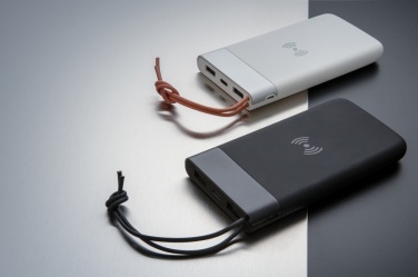 Logotrade liikelahja tuotekuva: Aria 8000 mAh 5 W:n langaton varavirtalähde