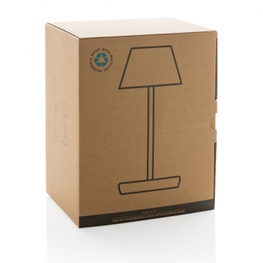 Logo trade mainostuotet tuotekuva: Pure Glow USB-ladattava pöytälamppu RCS muovista