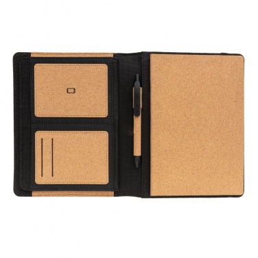 Logotrade mainostuotet kuva: Deluxe korkki portfolio A5 kynällä