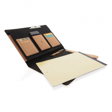 Logo trade mainostuote kuva: Deluxe korkki portfolio A4 kynällä