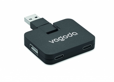 Logotrade mainostuotet kuva: 4-porttinen USB-keskitin