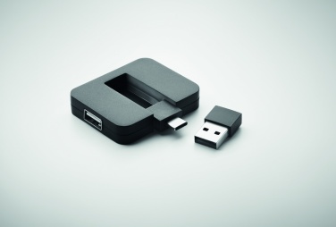 Logo trade liikelahjat mainoslahjat kuva: 4-porttinen USB-keskitin