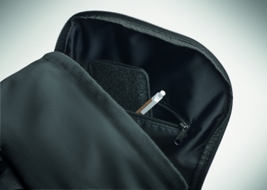 Logo trade liikelahjat tuotekuva: 15 tuuman kannettava reppu kierrätetystä esikulutetusta puuvillasta mukautettavalla painatuksella