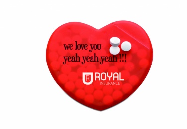 Logo trade mainoslahja ja liikelahja tuotekuva: Pastillirasia " sydän"