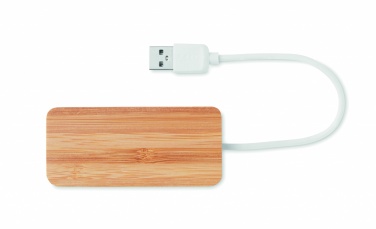 Logo trade mainostuotet tuotekuva: Bambu USB- keskitin