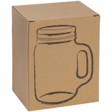 Logo trade mainoslahja ja liikelahja tuotekuva: Juomalasi kahvalla ja kannella TREVISO 450 ml