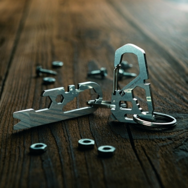 Logo trade mainostuote kuva: Monitoiminen avaimenperä ATACAMA Schwarzwolf