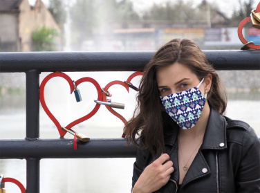 Logo trade mainoslahja kuva: VENUS PRO puuvillamaski HEPA-suodatintaskulla 1378165