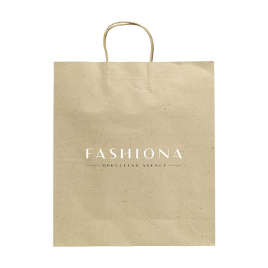 Logo trade mainostuote kuva: Leaf It Bag kierrätetty ruohopaperi (120 g/m²) XL