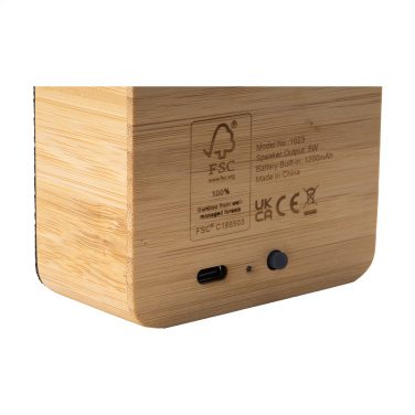 Logo trade liikelahja kuva: Sonido 5W Bamboo langaton kaiutin