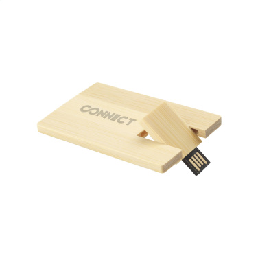 Logo trade mainoslahja kuva: Luottokortti USB Bamboo 8GB