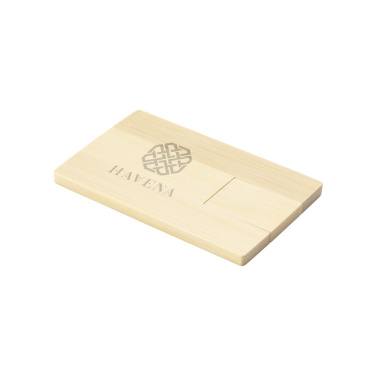 Logotrade mainoslahja ja liikelahja kuva: Luottokortti USB Bamboo 8GB