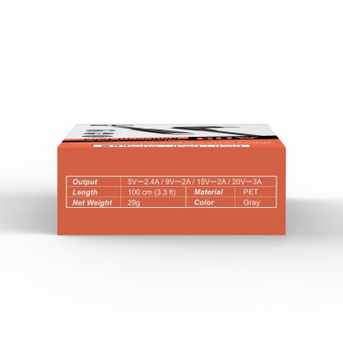 Logotrade liikelahja mainoslahja kuva: TIEDONSIIRTOKAAPELI Boost Link Nylon LK50CL Type C Lightning