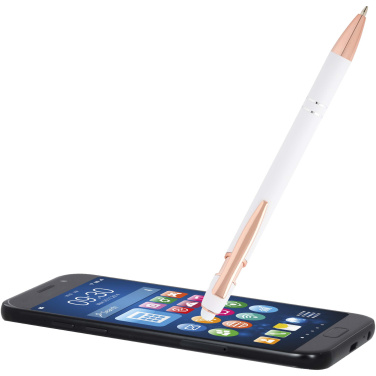 Logotrade mainostuote tuotekuva: Nanna kuulakärkikynä ruusukultapinnalla (musta muste)